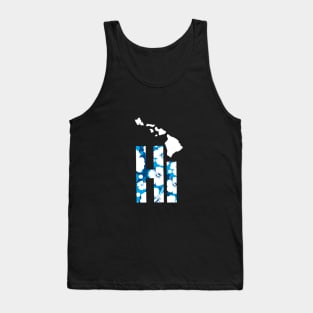 Hawaii Hi Hibiscus Blues Tank Top